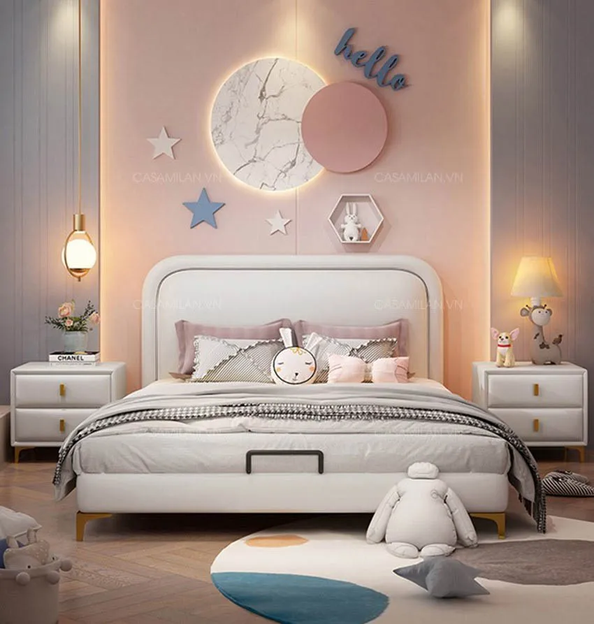 Giường ngủ trẻ em đẹp mắt làm nổi bật căn phòng