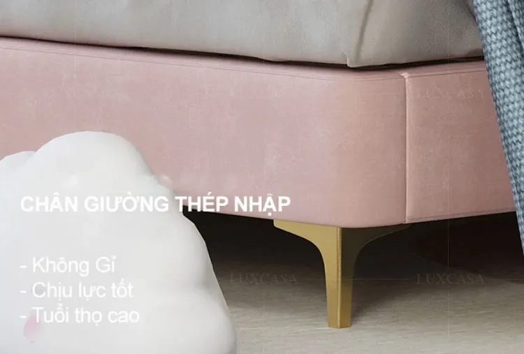 Chân giường làm bằng thép không gỉ