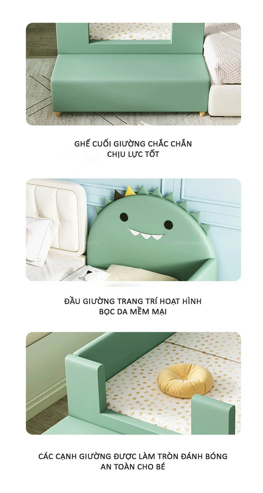 Đặc điểm nội bật giường ngủ trẻ em CB121