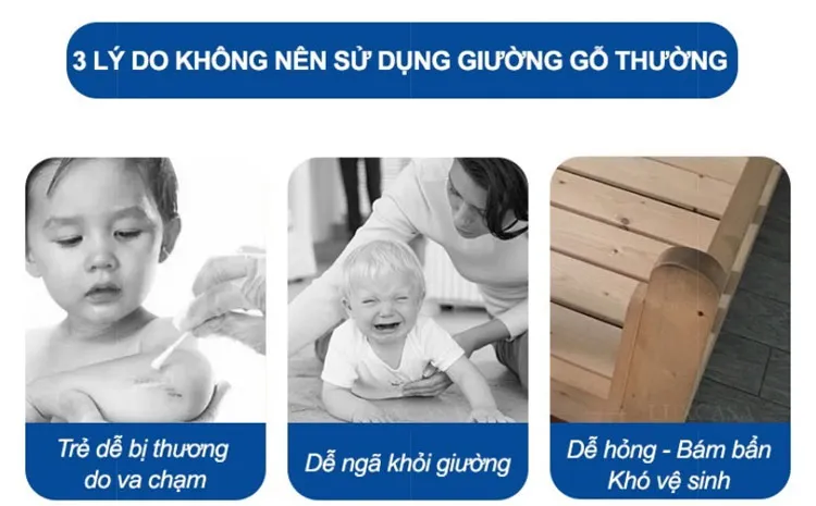 Lý do nên sử dụng giường ngủ trẻ em CB122