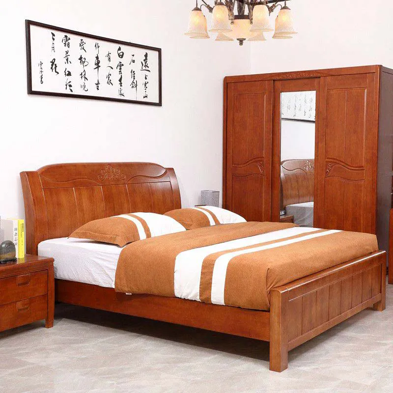 giường gỗ xoan đào hiện đại