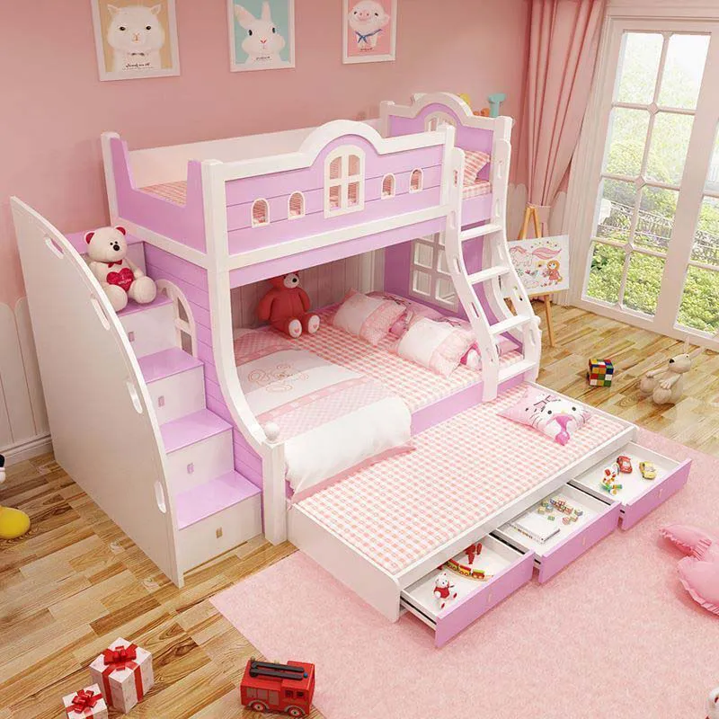 Giường tầng cho bé gài hiện đại