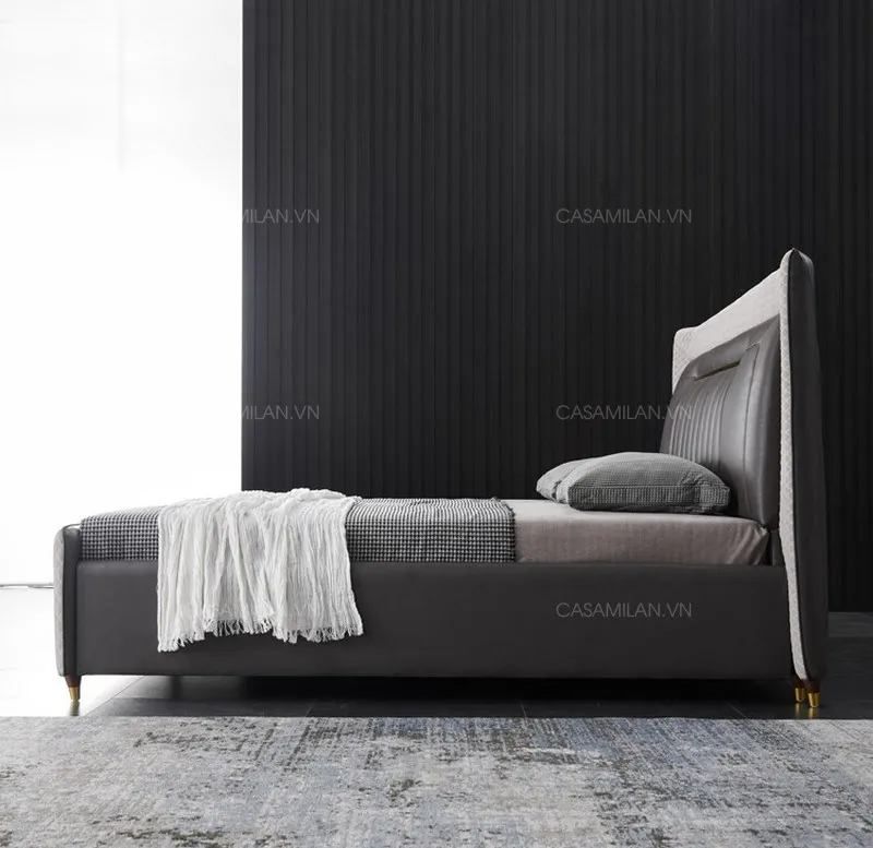 Giường ngủ bọc da hiện đại GD2206