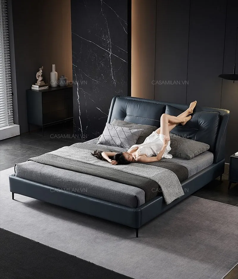 Giường bọc da cao cấp GD2212