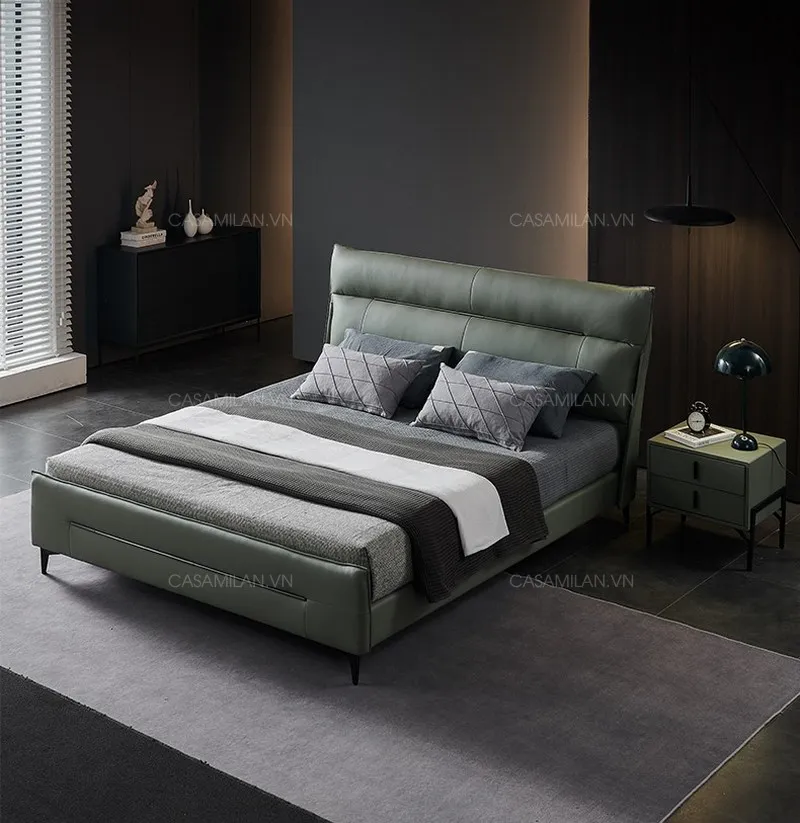 Giường ngủ bọc da hiện đại GD2219