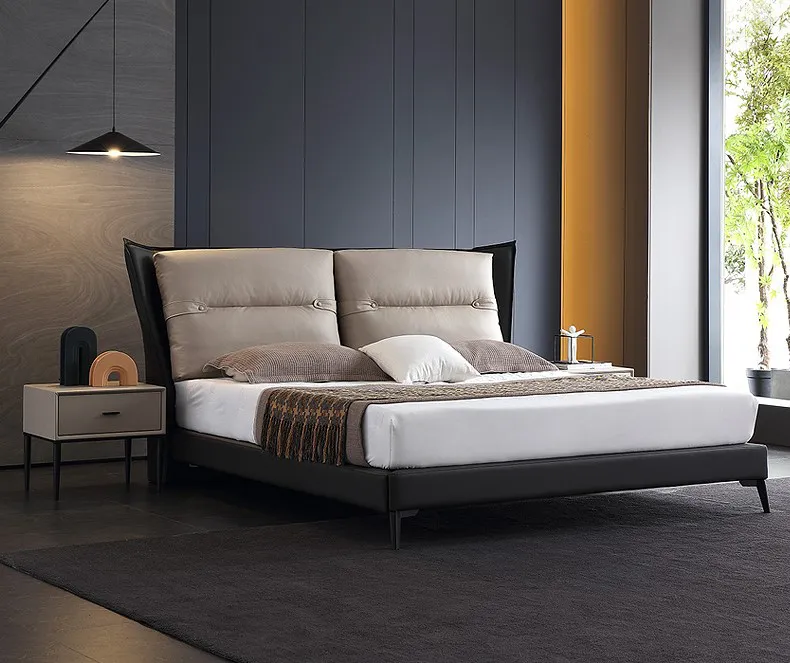 Giường da thiết kế hiện đại phong cách Châu Âu sang trọng GD321