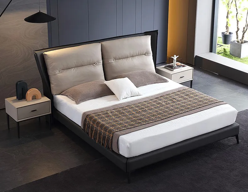 Giường ngủ bọc da hiện đại sang trong GD321