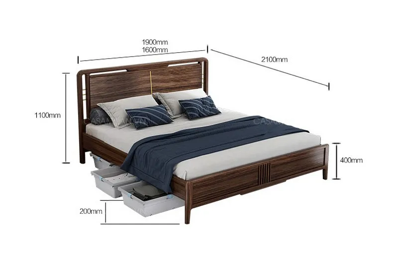 Giường Gỗ Cao Cấp GG2105