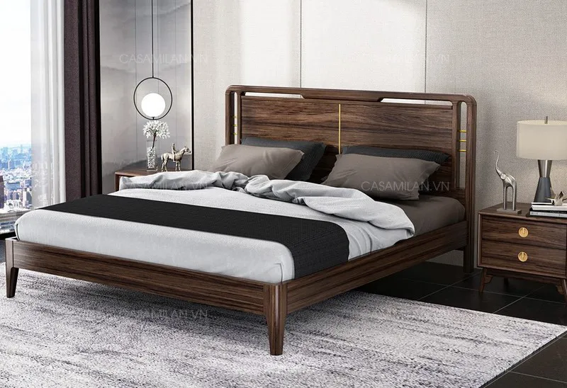 Giường gỗ hiện đại GG2105