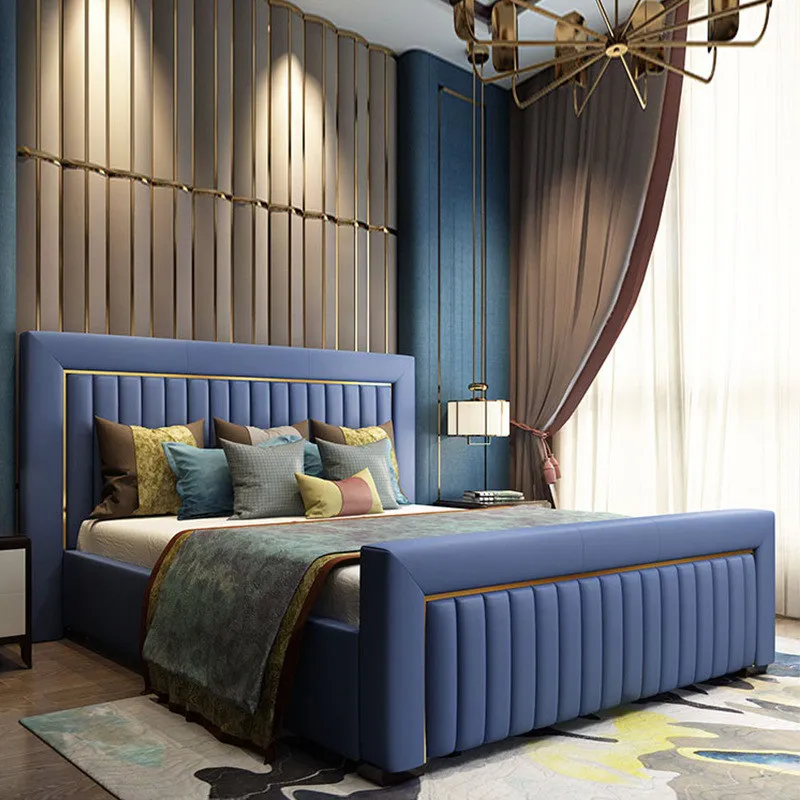 Giường ngủ bọc nỉ hiện đại Casamilan