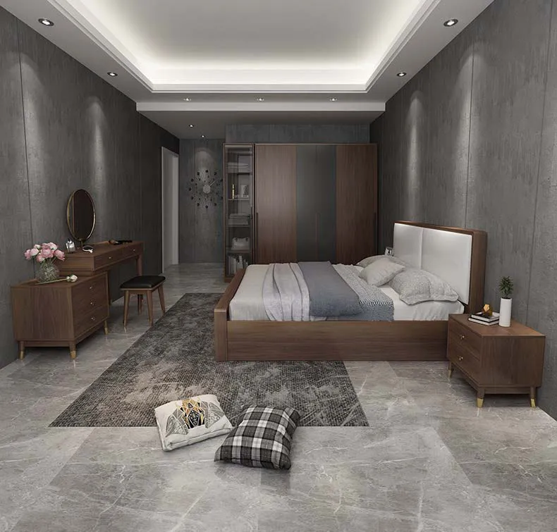 Giường ngủ gỗ công nghiệp cho phòng ngủ sang trọng