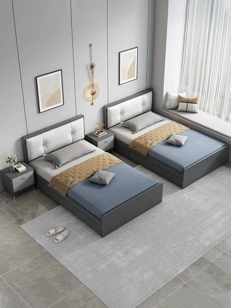 Giường ngủ gỗ công nghiệp 1m2 đẹp