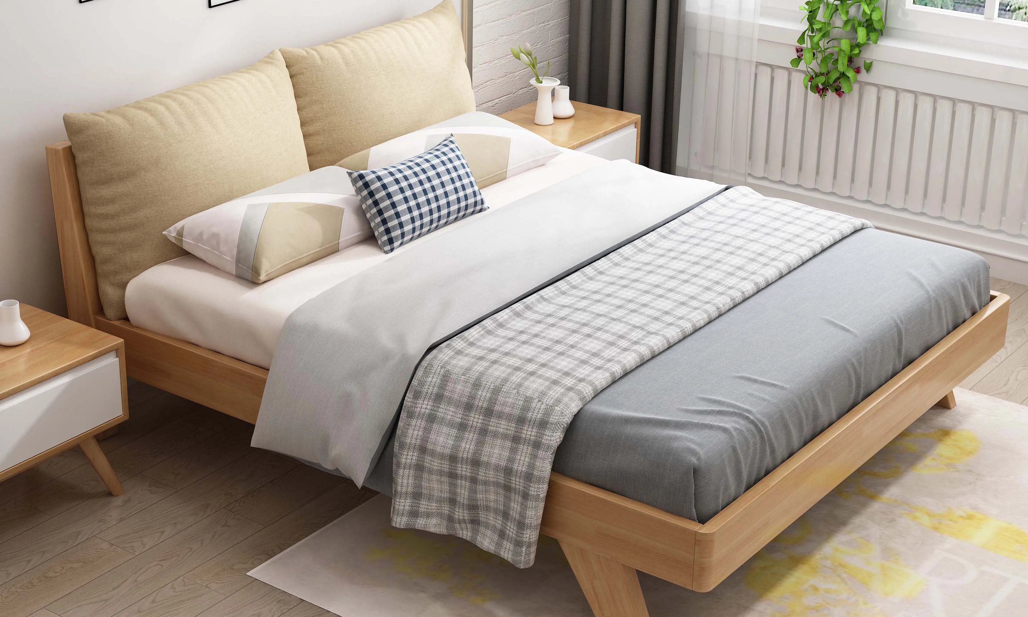 Các mẫu giường ngủ 1m8x2m hiện đại