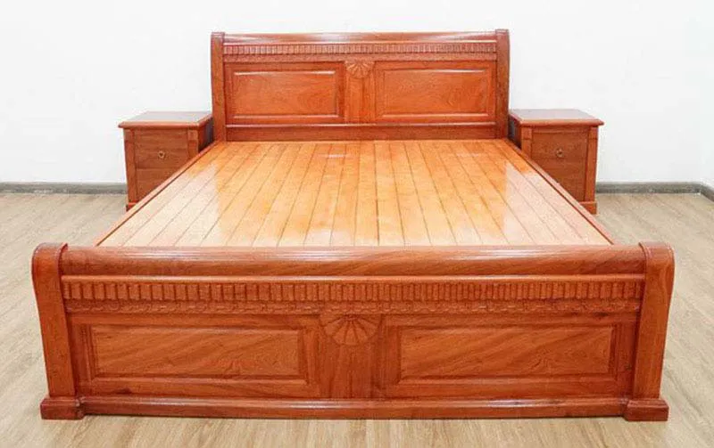 Giường ngủ 1m8x2m gỗ hương đẹp