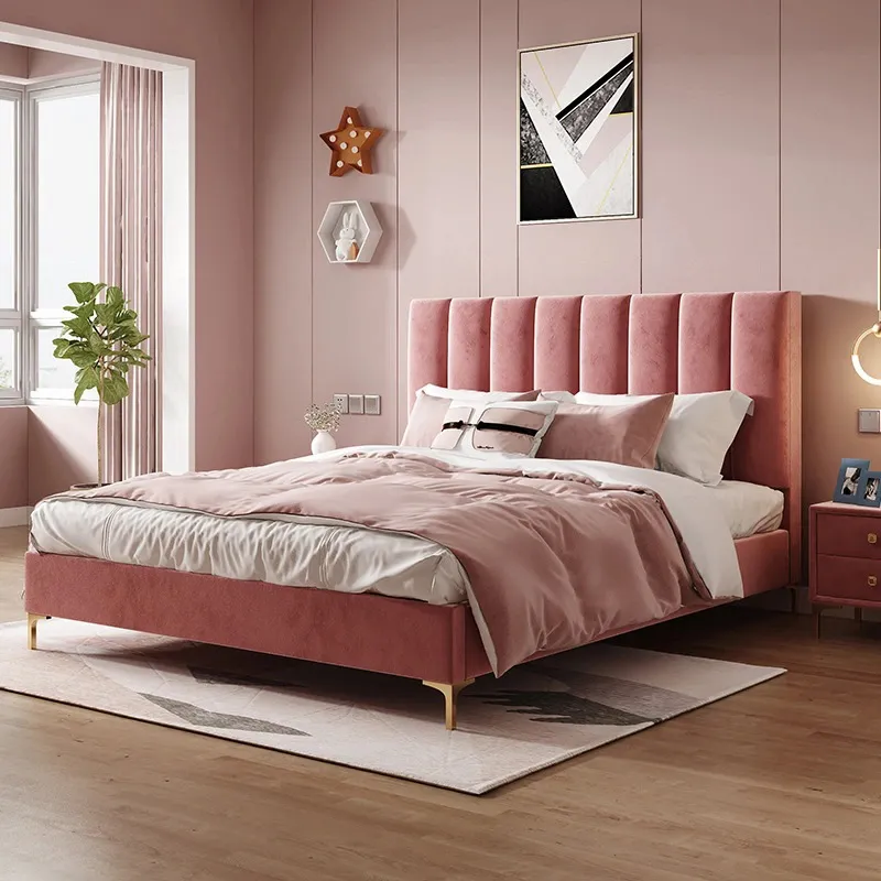 Giường ngủ bọc nỉ đẹp hiện đại cho phòng ngủ