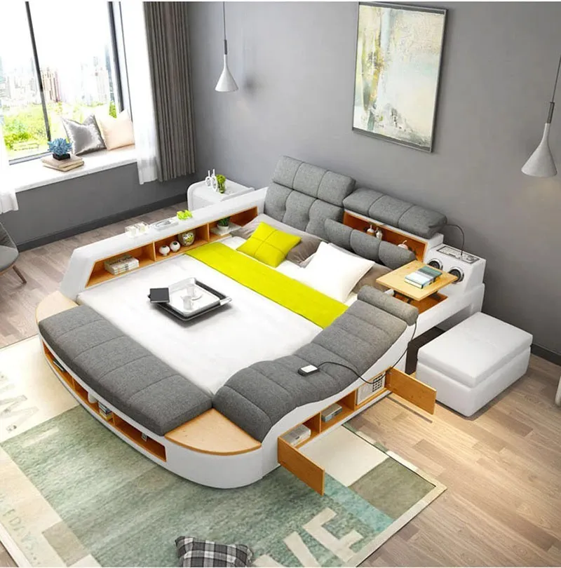 Giường ngủ bọc nệm thông minh hiện đại Casamilan