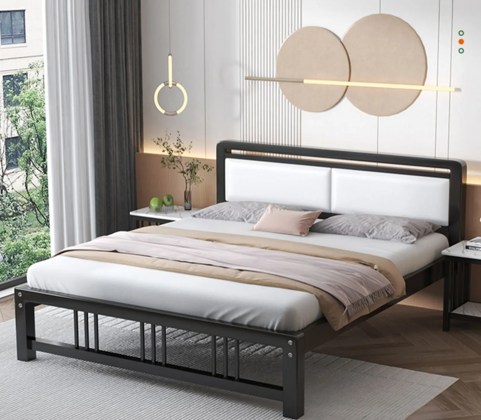 Mẫu giường ngủ sắt 1m4 hiện đại