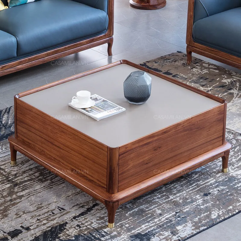 Bàn trà sofa mặt đá cao cấp KT4101