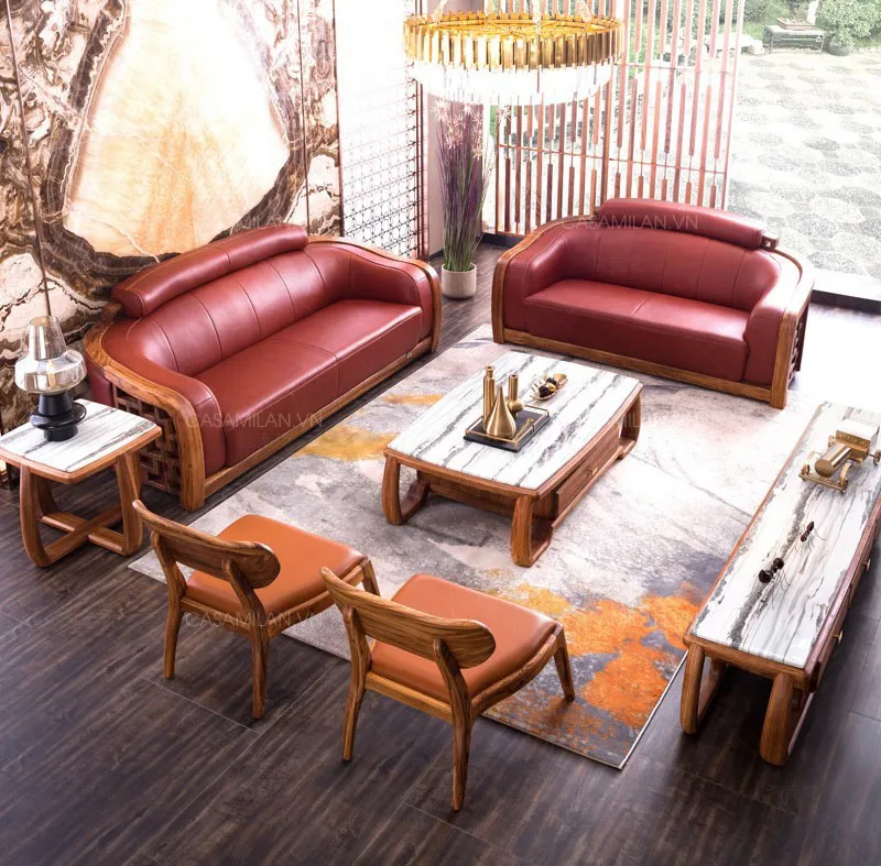 Bàn trà sofa mặt đá hiện đại KT4108