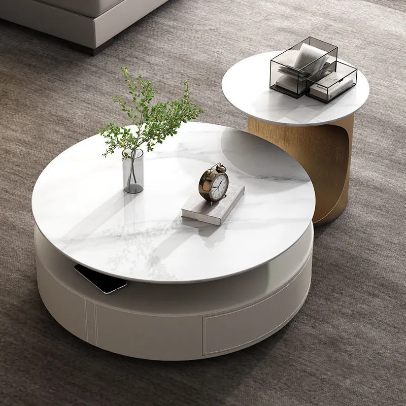 Bàn trà hiện đại mặt đá tự nhiên cao cấp KT4122