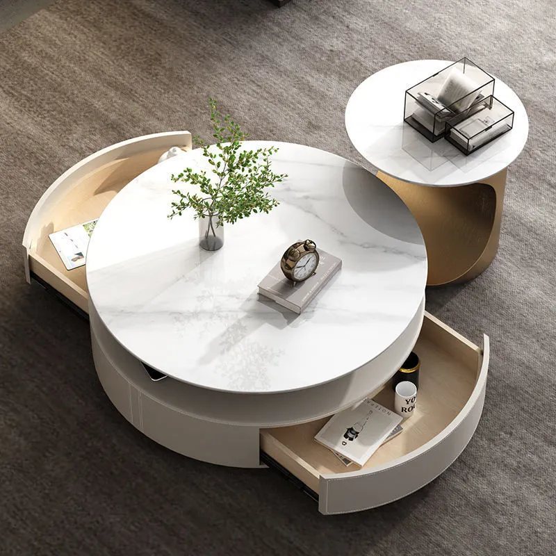 Bàn trà tròn có ngăn kéo tiện lợi KT4122