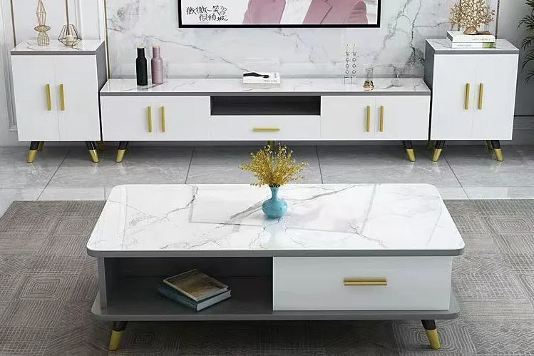 Bộ bàn trà kết hợp kệ tivi KT4123