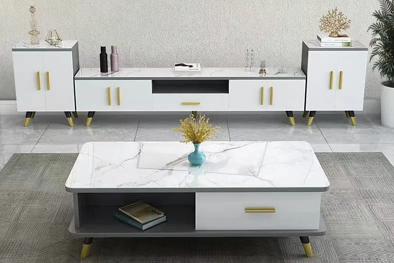 Bộ bàn trà kết hợp kệ tivi KT4123