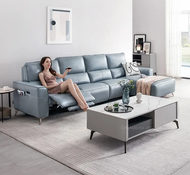 Sofa da thông minh SF1219 sang trọng đảng cấp