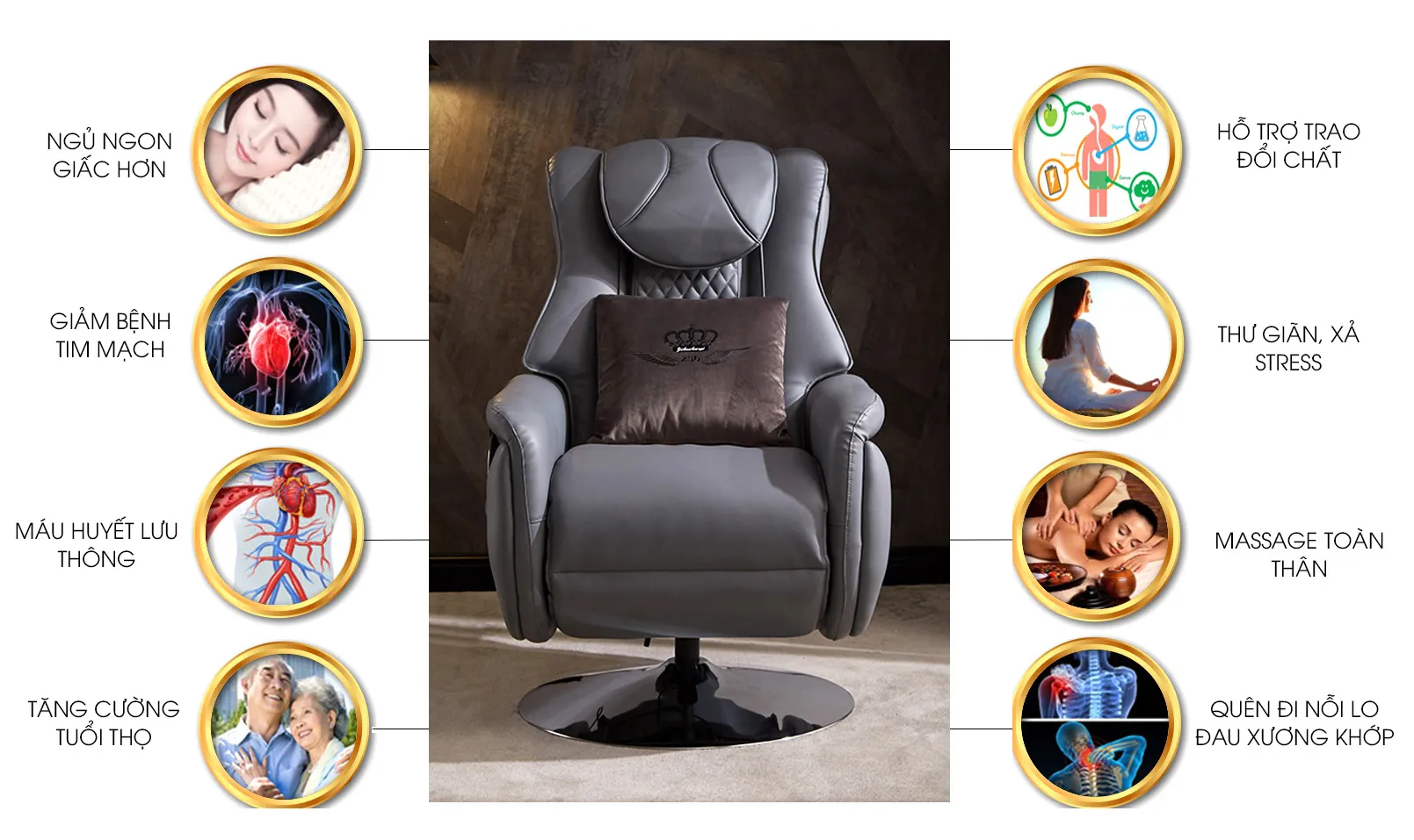 Sử dụng ghế sofa thư giãn giúp cải thiện sức khỏe