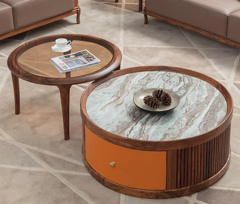 Mẫu bàn trà sofa mặt đá