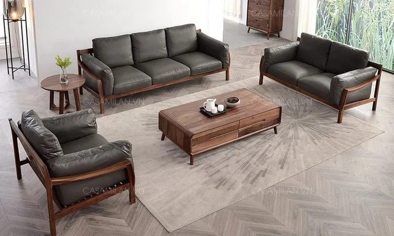 Ghế Sofa Gỗ Đơn Giản Đẹp SF1313