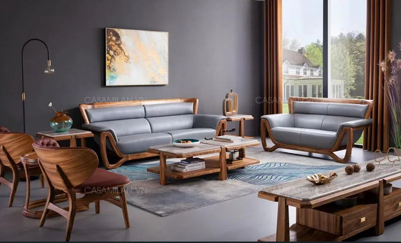 Ghế Sofa Gỗ Sang Trọng SF1317