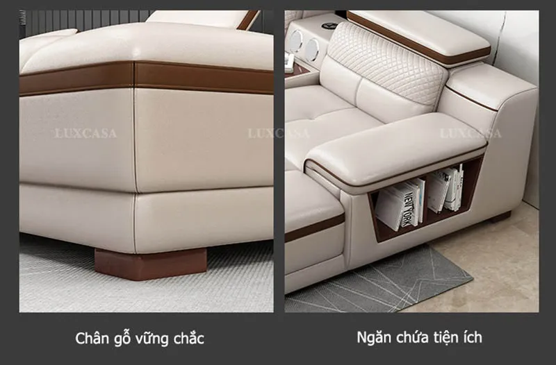 Ghế sofa thông minh có hốc tủ