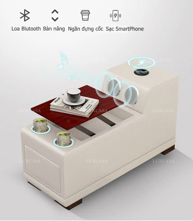 Ghế sofa thông minh có loa bluetooth