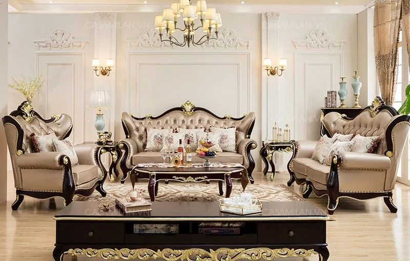Ghế Sofa Tân Cổ Điển STC1407