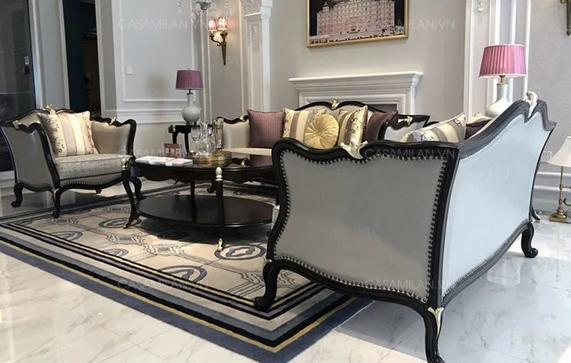 Ghế Sofa Tân Cổ Điển Đẹp STC1410