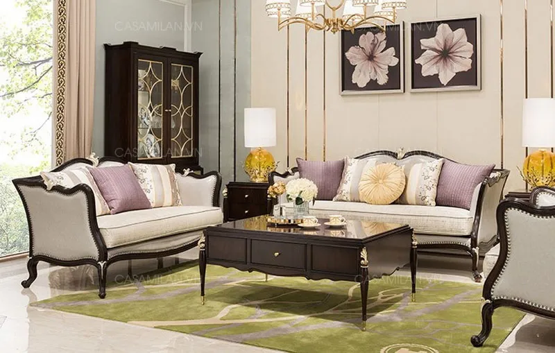 Ghế Sofa Tân Cổ Điển Đẹp STC1410